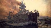 William Lionel Wyllie First Battle Cruiser Squadron Spain oil painting artist